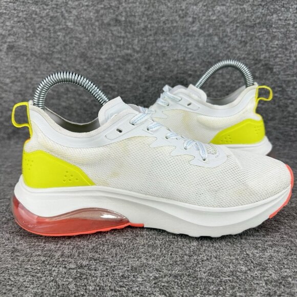 ✅Charly Vermilion Sneakers Women's Sz 7 Running Shoes White Orange Green *STAIN - Picture 11 of 12